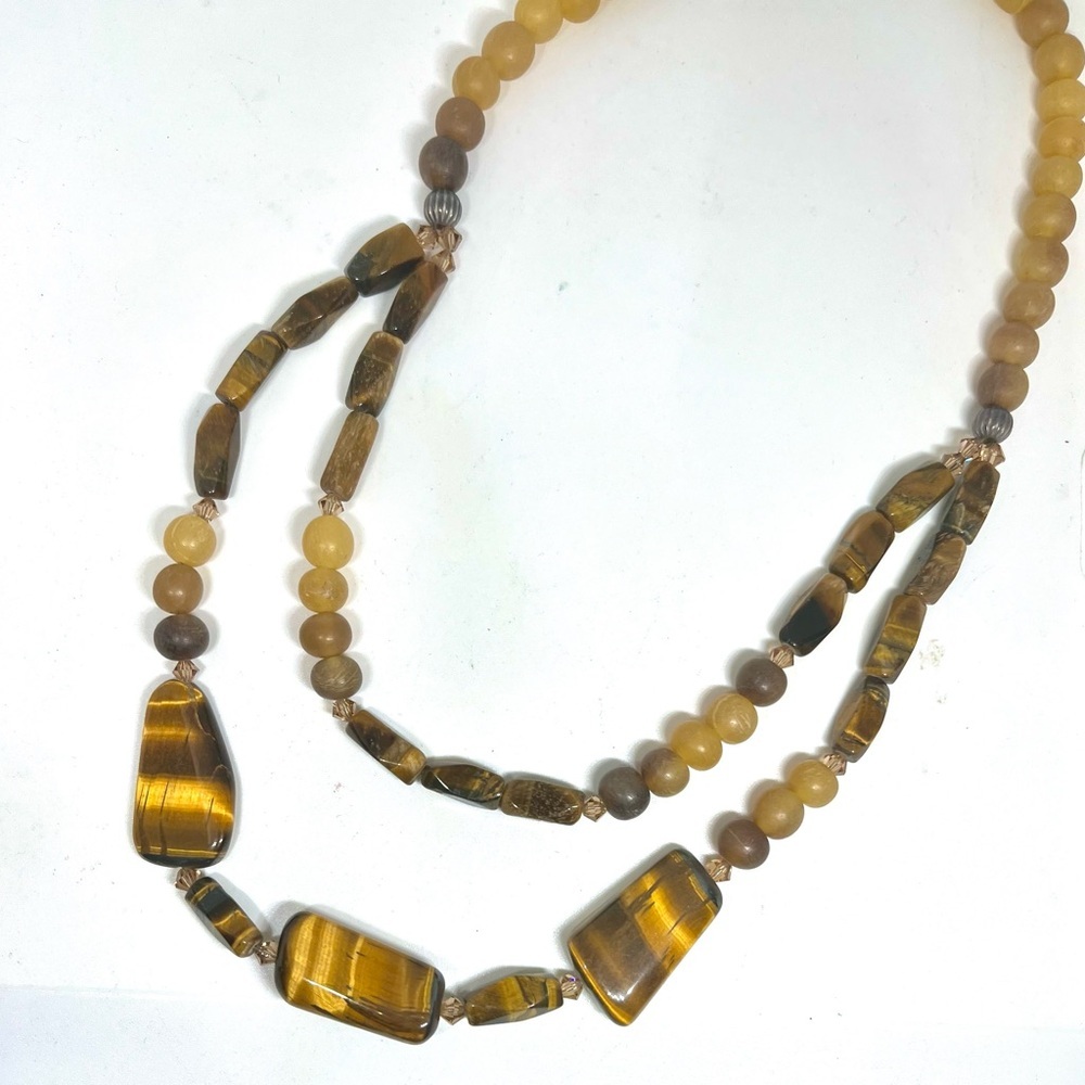 Vintage Tiger’s Eye Beaded Necklace
